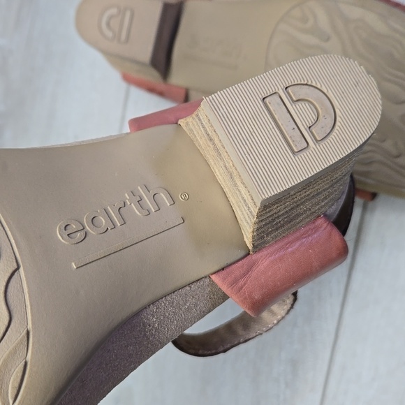 Earth Women IVY Symphony  Ankle Leather Heels Sandals shoes sz 9.5M - Picture 13 of 16